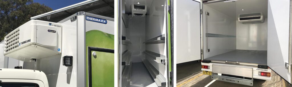 Woolworths truck built by Thermaxx refrigerated bodies